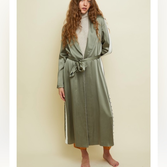 JONATHAN SIMKHAI /Ecru Side Button Duster - Picture 5 of 9